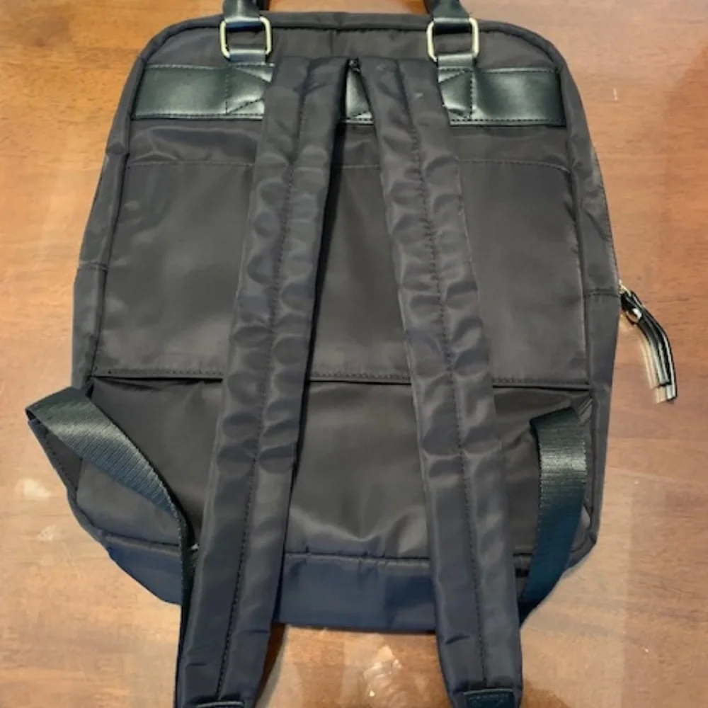 Allancia Toni Black Nylon Backpack EUC - Picture 2 of 5